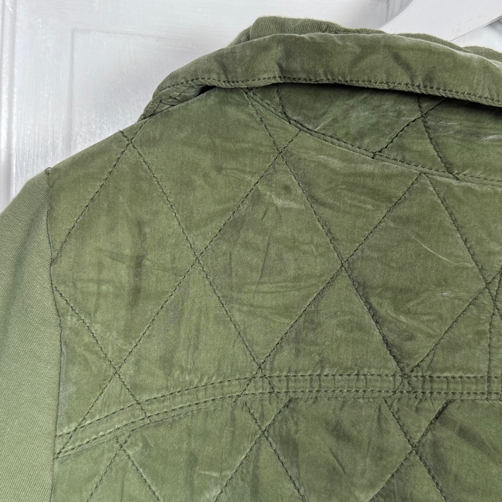 Anthropologie Marrakech Quilted Phoebe Jacket in Olive Green W2232 Sz S - Picture 10 of 10
